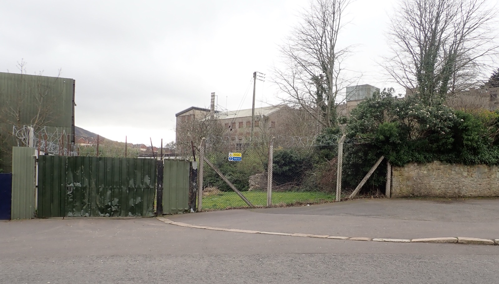 Bessbrook Mill, the former British Army base and heliport in South Armagh